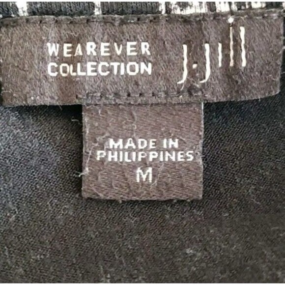 J Jill Wearever Collection Maxi Dress Size Medium Black Gray Colorblock  Career - Picture 3 of 6